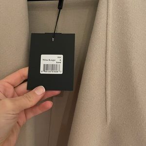 Mackage Mai sand coat with tags